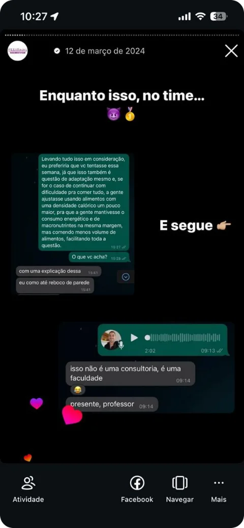 Depoimento de aluno da Nascimento Team