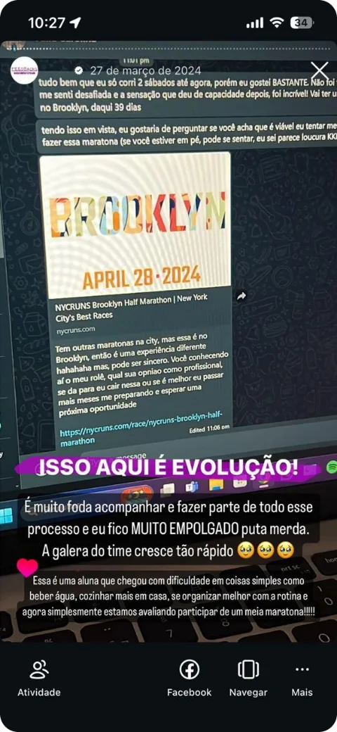 Depoimento de aluno da Nascimento Team