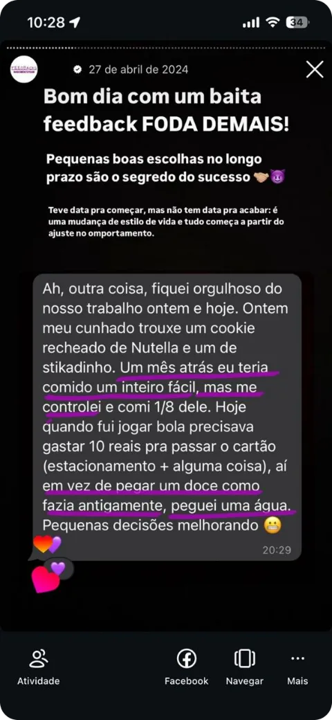 Depoimento de aluno da Nascimento Team